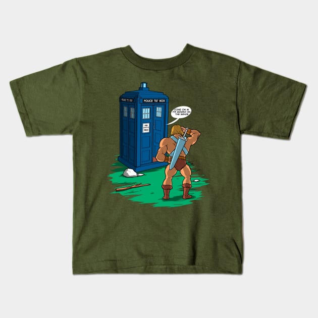 Doctor What? Kids T-Shirt by juanotron